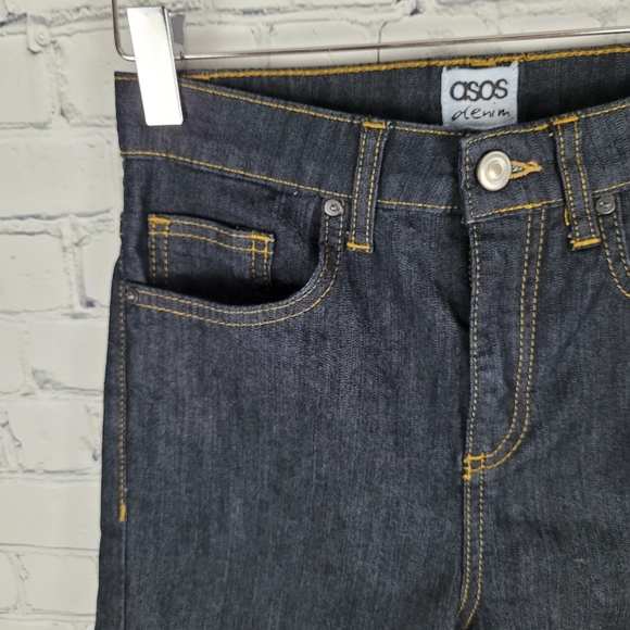 ASOS | dark wash skinny super hi-rise high waist stretch jeans - Picture 3 of 7
